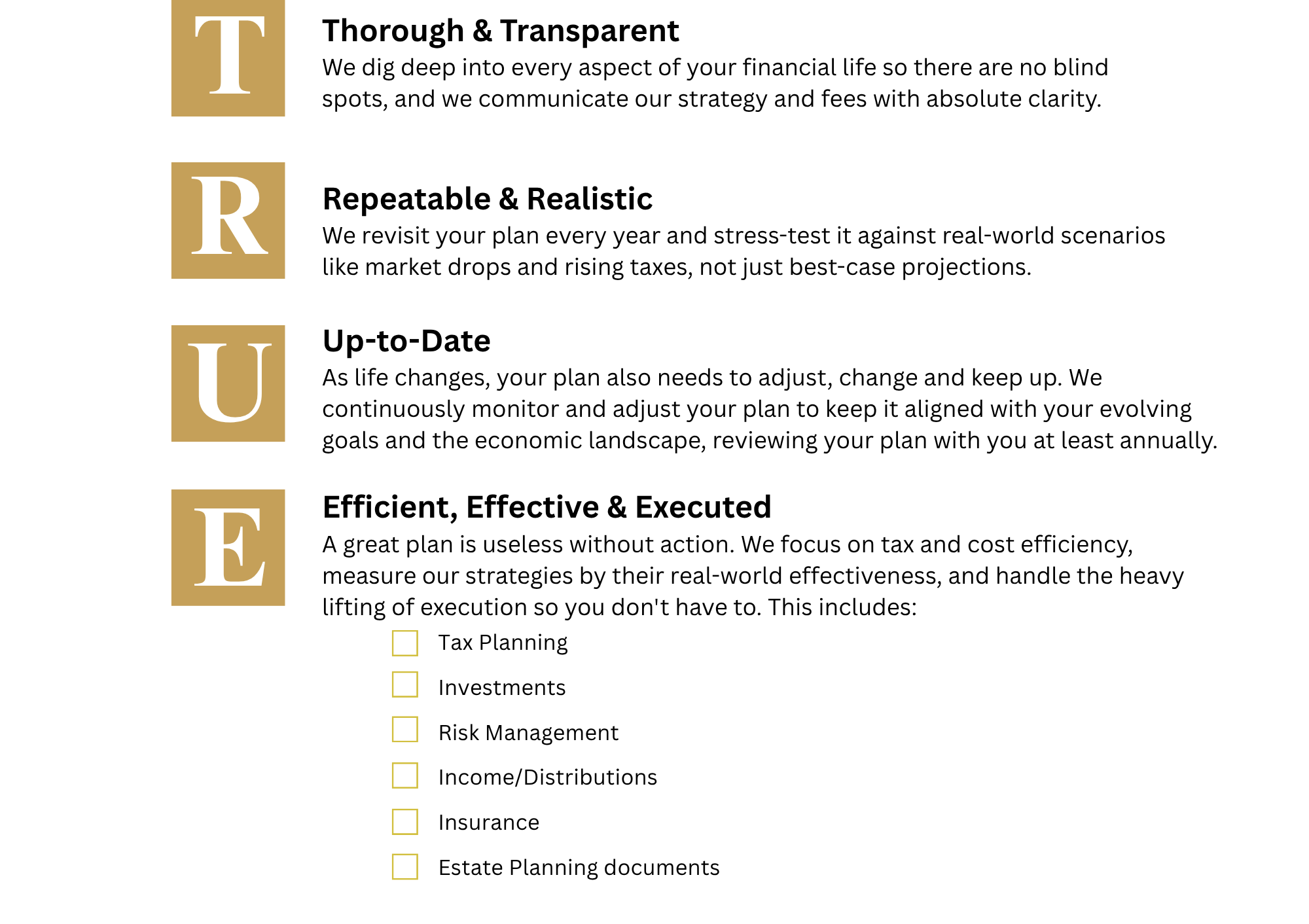 True Financial Retirement Planning