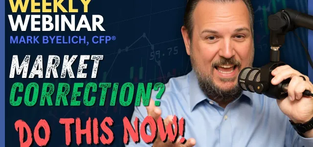 Market Correction Do This Now!